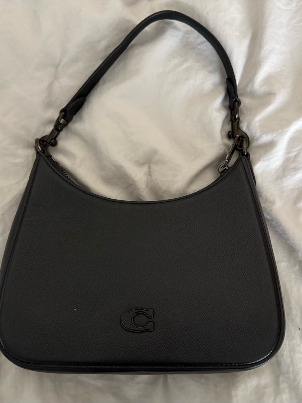 Coach Black Hobo Signature Canvas Crossbody